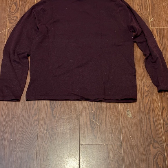 Men's Long Sleeve Shirt - Burgundy - Picture 3 of 5